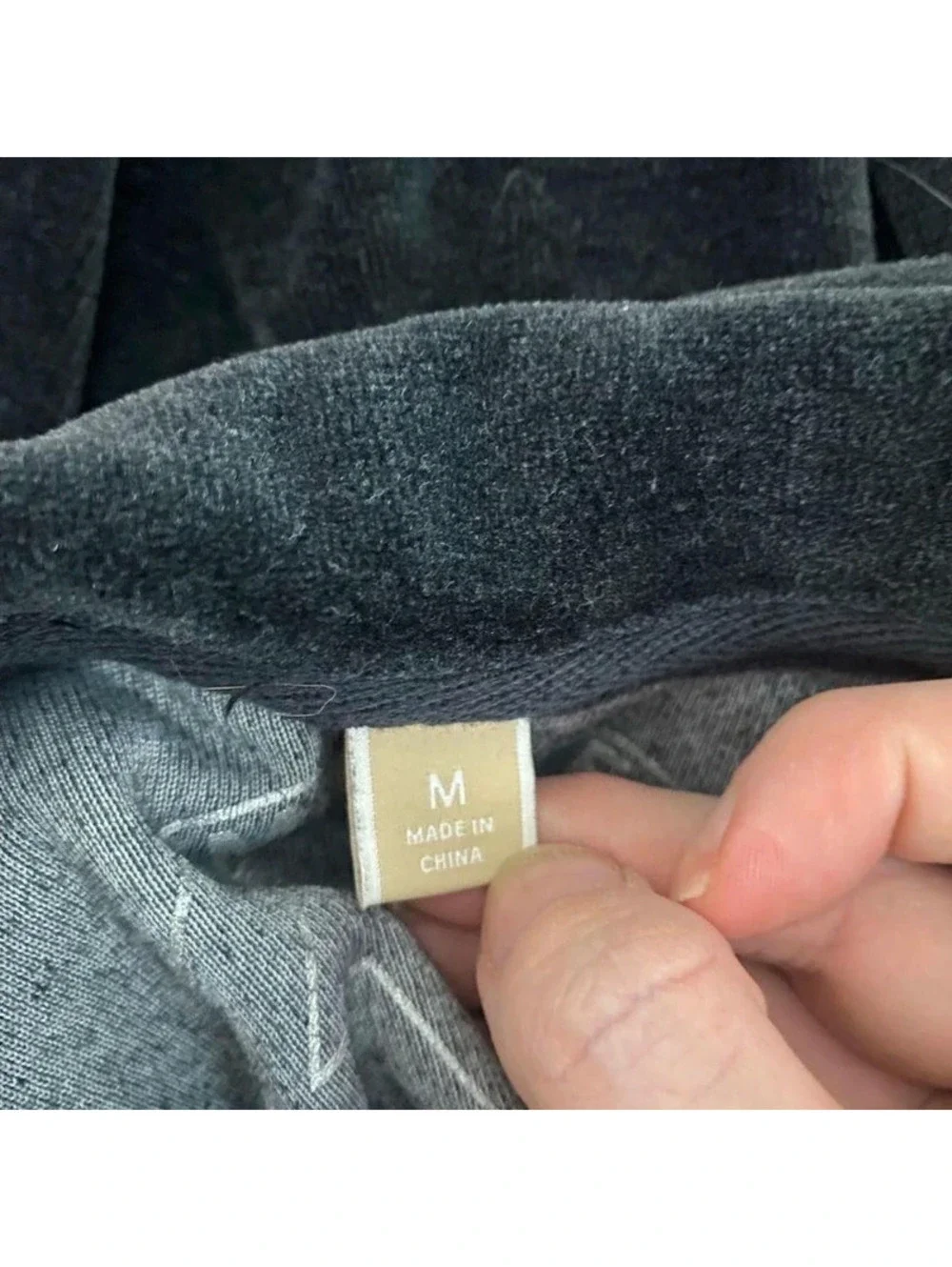 Michael Kors Black Velour Zip Up Hoodie Jacket Y2K Size M